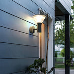 Nordic Round LED Outdoor Wall Sconce and Post Light in Die-Cast Aluminum