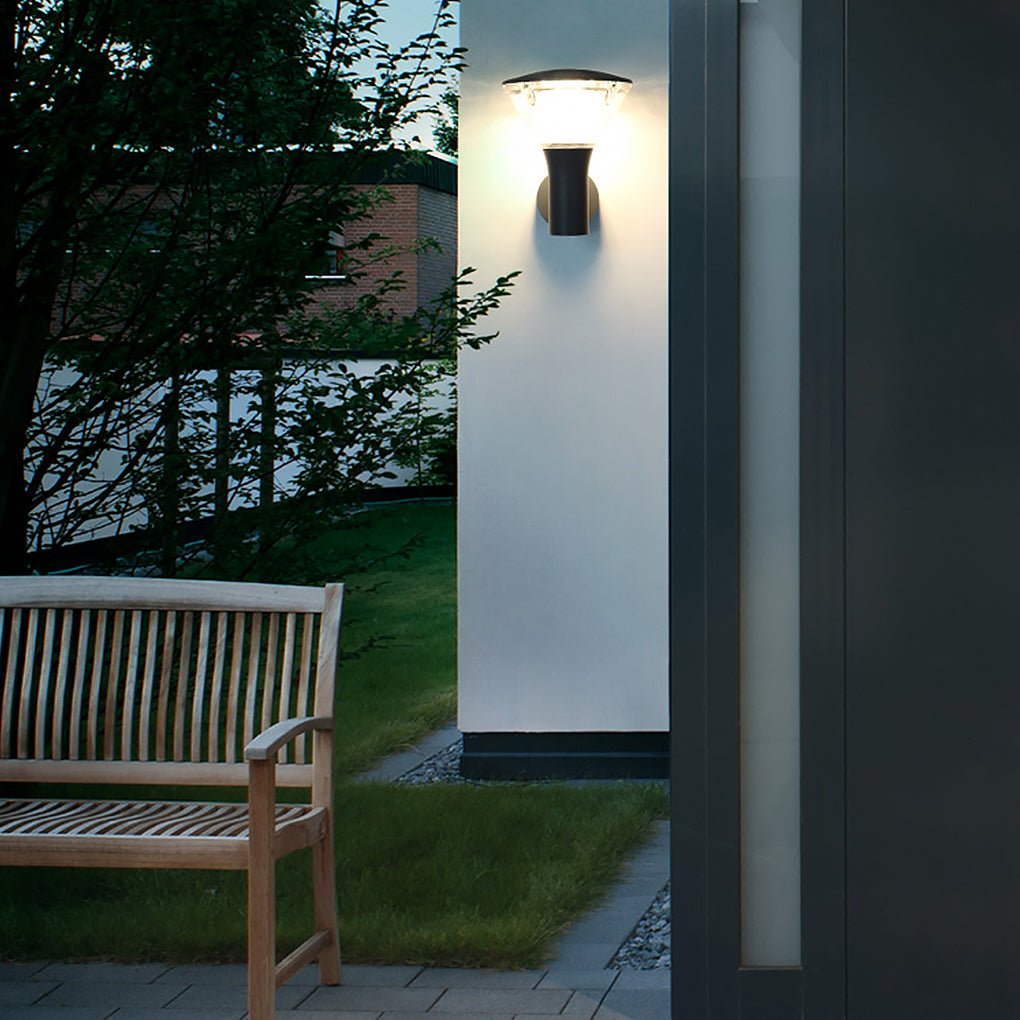 Nordic Round LED Outdoor Wall Sconce and Post Light in Die-Cast Aluminum