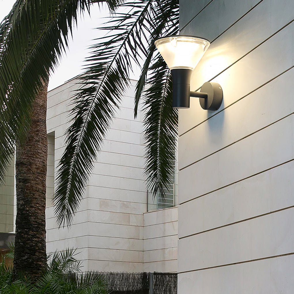 Nordic Round LED Outdoor Wall Sconce and Post Light in Die-Cast Aluminum