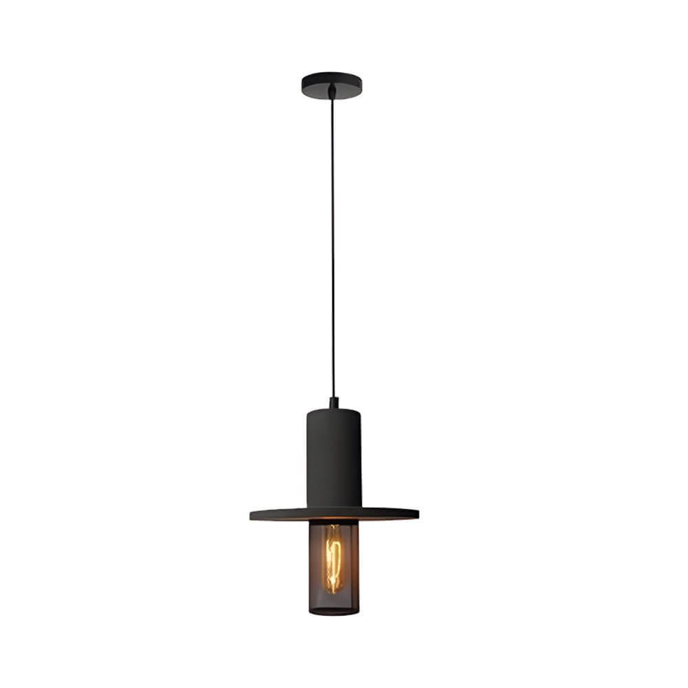 Cement and Mesh LED Pendant Light — Nordic Industrial Minimalist
