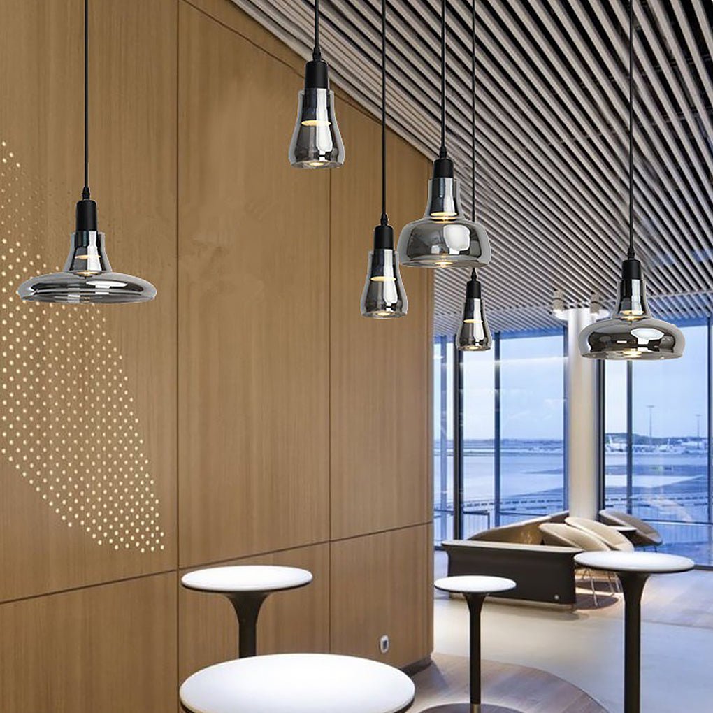 Nordic Minimalist Shadow Glass Pendant Light Led Hanging Lighting For Living Room Bar