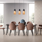 Nordic Spiral Glass Pendant Chandelier for Modern Dining Room and Bedroom