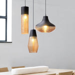 Nordic Spiral Glass Pendant Chandelier for Modern Dining Room and Bedroom
