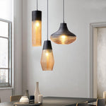 Nordic Spiral Glass Pendant Chandelier for Modern Dining Room and Bedroom