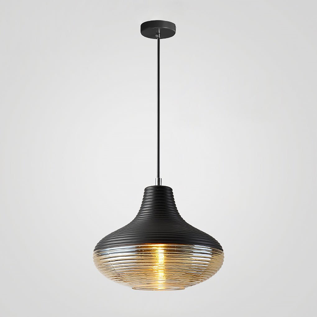 Nordic Spiral Glass Pendant Chandelier for Modern Dining Room and Bedroom