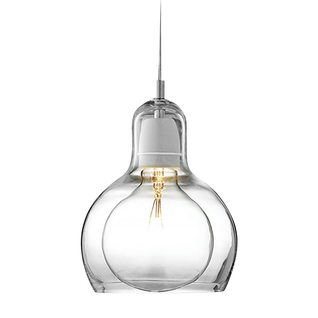 Nordic Post Modern Minimalist Glass Chandelier For Bedside Entryway Bar