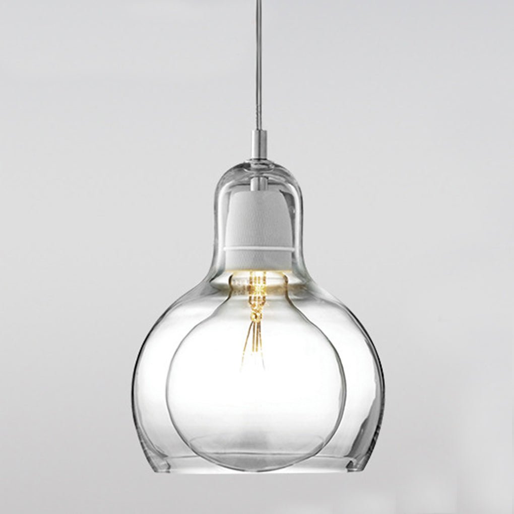 Nordic Post Modern Minimalist Glass Chandelier For Bedside Entryway Bar