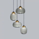 Nordic Postmodern Minimalist Warm Light Led Glass Pendent Lighting For Bedside Dinning Table
