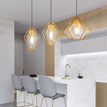 Nordic Postmodern Personality Art Glass Pendant Light For Bedside Bar