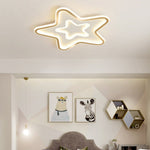 Nordic Simple Led Ultra Thin Five Pointed Star Ceiling Light Kids Bedroom Lamp