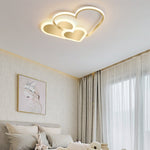 Nordic Style Creative Heart Shape Ins Style Led Ceiling Lighting For Kids Room