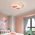 Nordic Style Creative Heart Shape Ins Style Led Ceiling Lighting For Kids Room