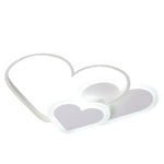Nordic Style Creative Heart Shape Ins Style Led Ceiling Lighting For Kids Room