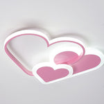 Nordic Style Creative Heart Shape Ins Style Led Ceiling Lighting For Kids Room