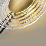 Nordic Unique Corrugated Ripple Glass Ins Aisle Bedside Decorative Led Wall Lamp