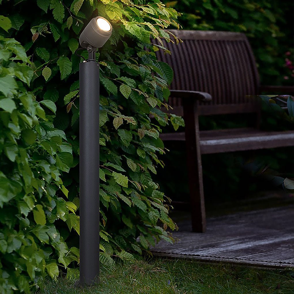 Nordic Minimalist LED Garden Spotlight with Post, IP65 Waterproof