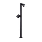 Nut LED Outdoor Path Light – Modern Landscape Bollard in Matte Black