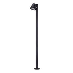Nut LED Outdoor Path Light – Modern Landscape Bollard in Matte Black