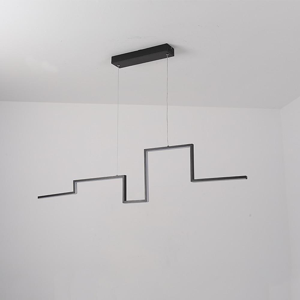 Modern Irregular Linear 1 Light Metal Pvc Island Hallway Led Pendant Lighting