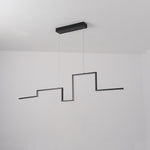 Modern Irregular Linear 1 Light Metal Pvc Island Hallway Led Pendant Lighting