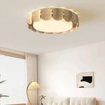 Nordic Wood Flush Mount Ceiling Light with Full Spectrum LED