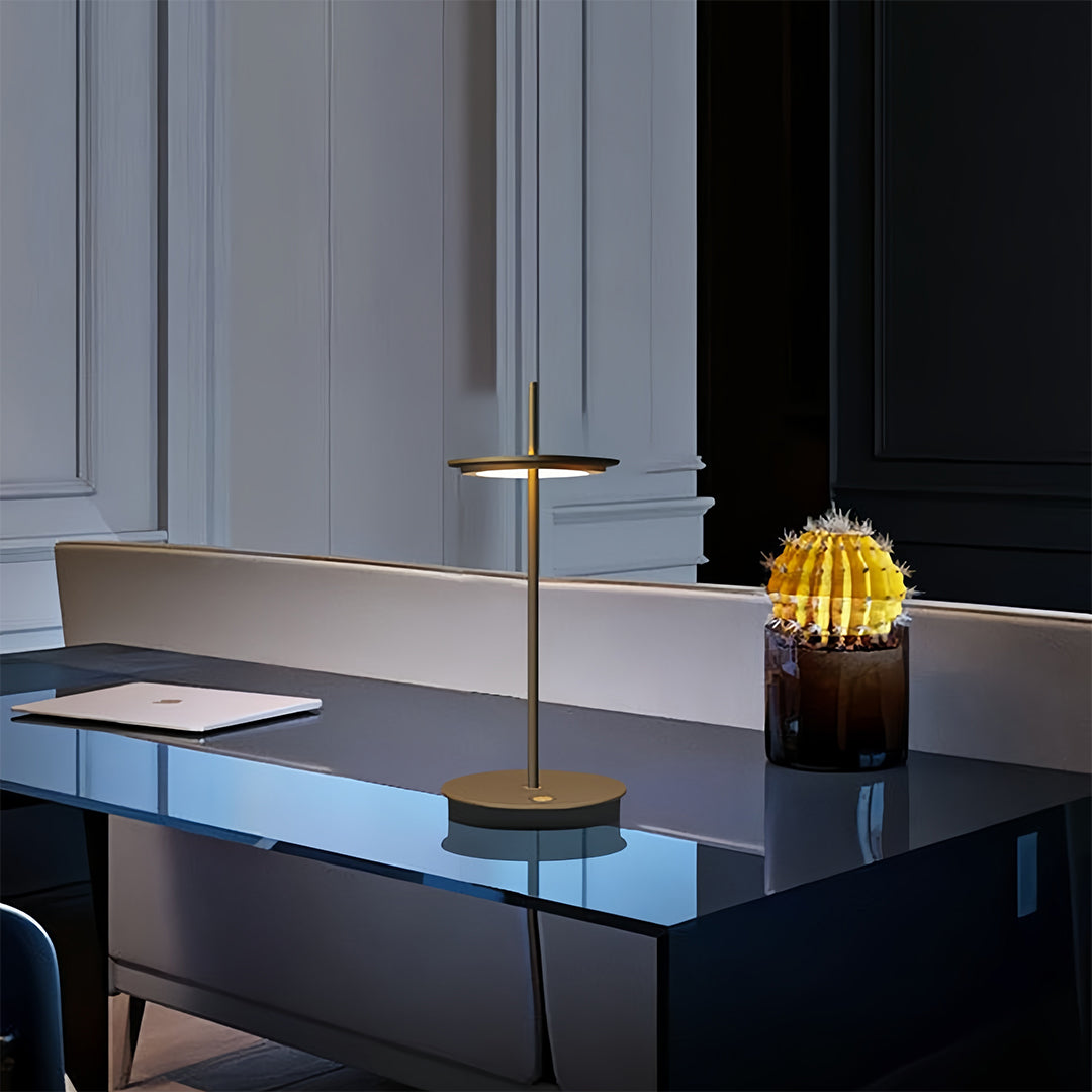 Aria Portable LED Table Lamp – Modern Cordless Metal Buffet Lamp with Dimmable Light