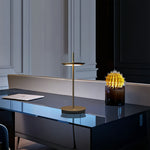 Aria Portable LED Table Lamp – Modern Cordless Metal Buffet Lamp with Dimmable Light