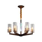 American Luxury Candle Chandelier in Brass, Chrome, or Black