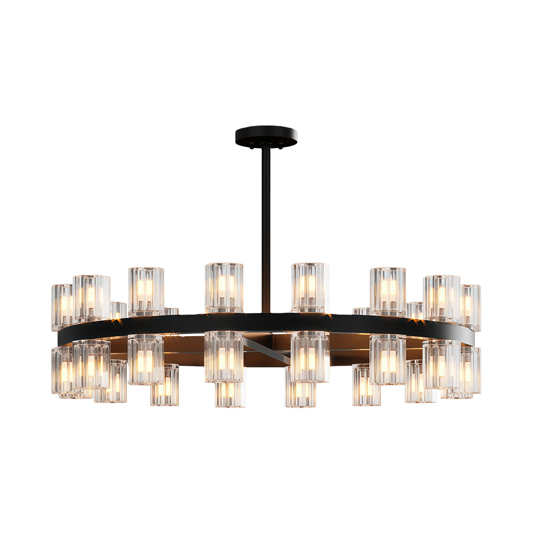 American Copper Crystal Chandelier, Modern Luxury Ceiling Light