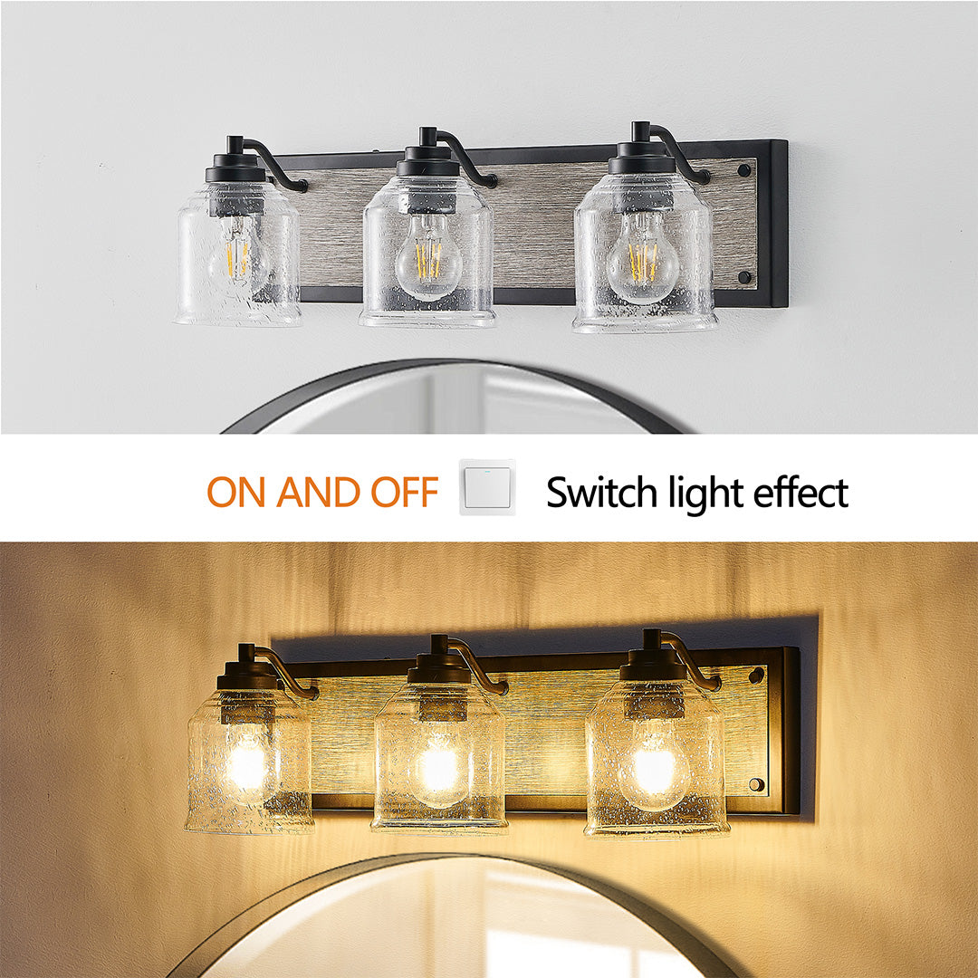 Nordic Geometric Linear Wall Sconce with Multi-Light Iron Frame