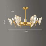 Lumière Ring Crystal Chandelier in Gold Brass – Modern Ceiling Light