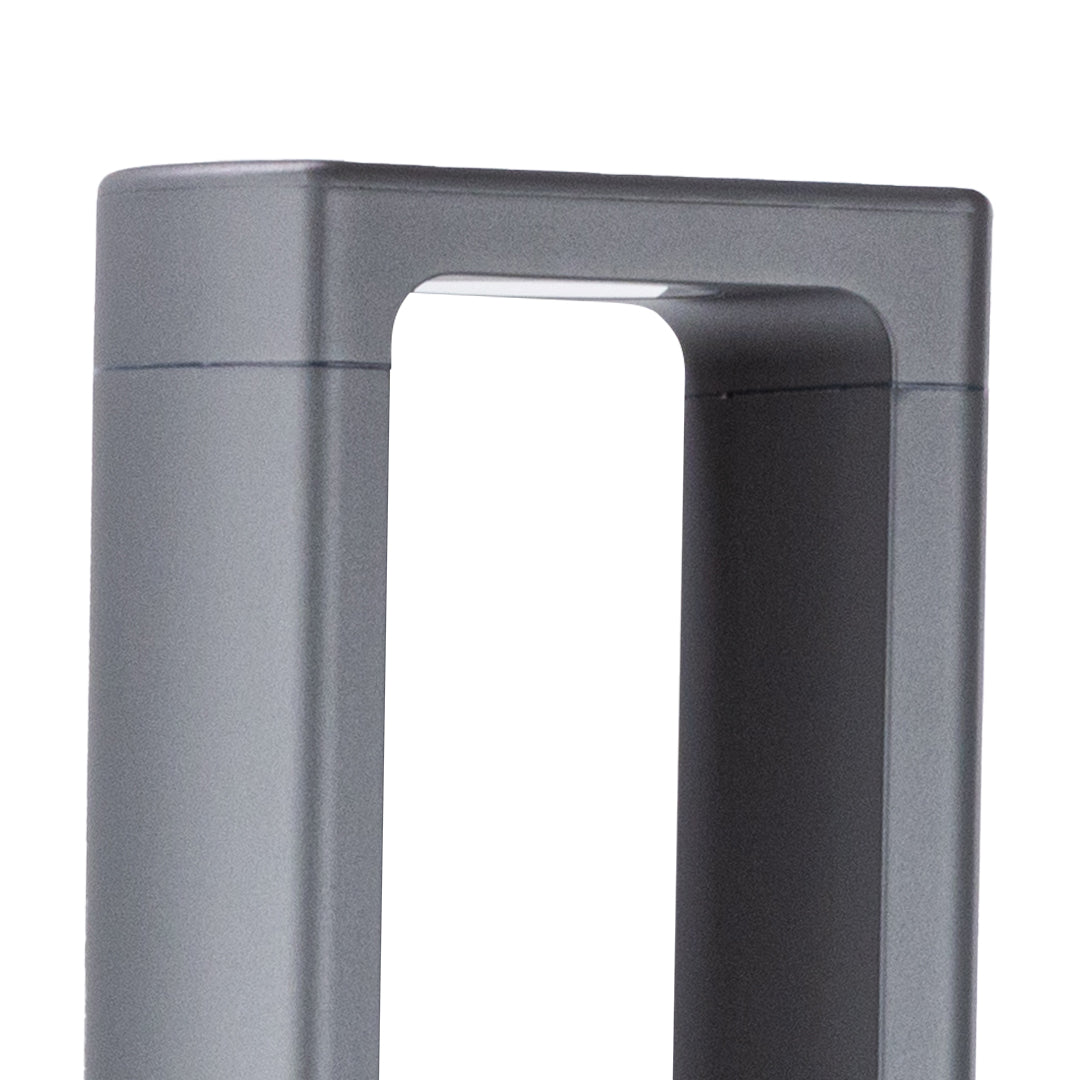 Square LED Bollard Light for Pathways & Gardens – Modern Aluminum Outdoor Lighting