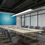 Linear LED Chandelier Modern Minimalist Black Aluminum Pendant Light