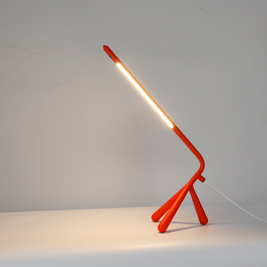 Tripod LED Table Lamp with 360° Rotating Head, Eye-Care Dimmable Light