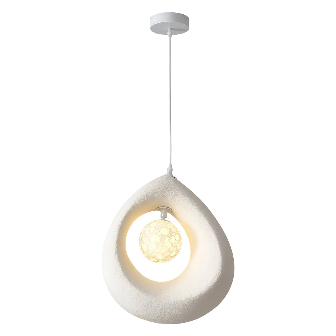 Wabi-Sabi Japanese Pendant Light with Adjustable Cord
