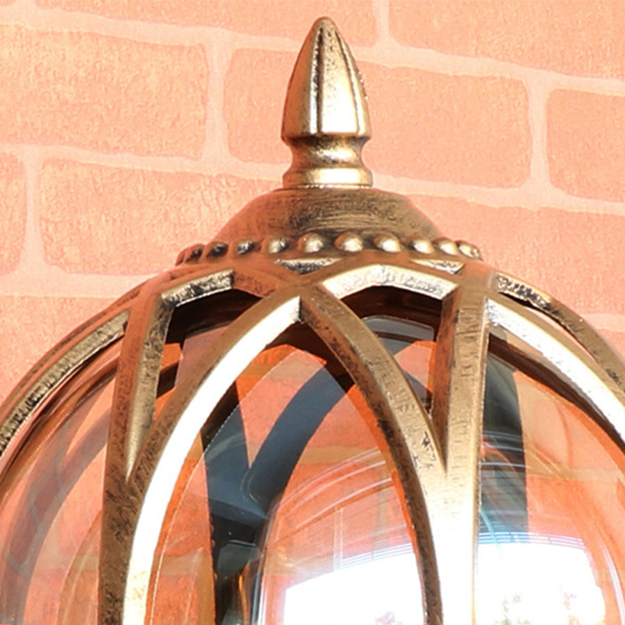European Outdoor Wall Sconce – Cast Aluminum, Waterproof, Bronze & Black