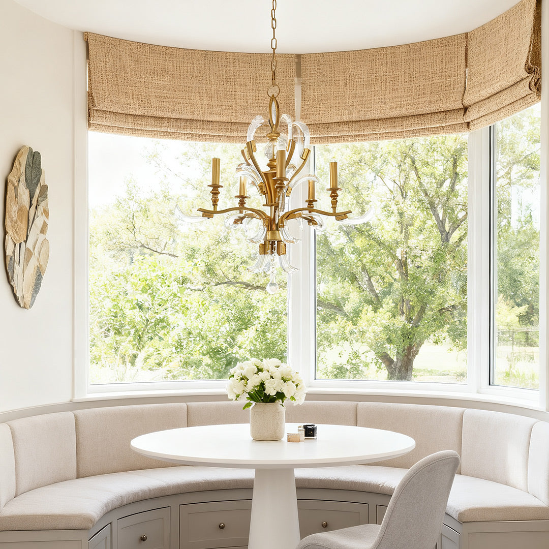 Aurelia Crystal Chandelier in Gold – French Luxury Ceiling Light
