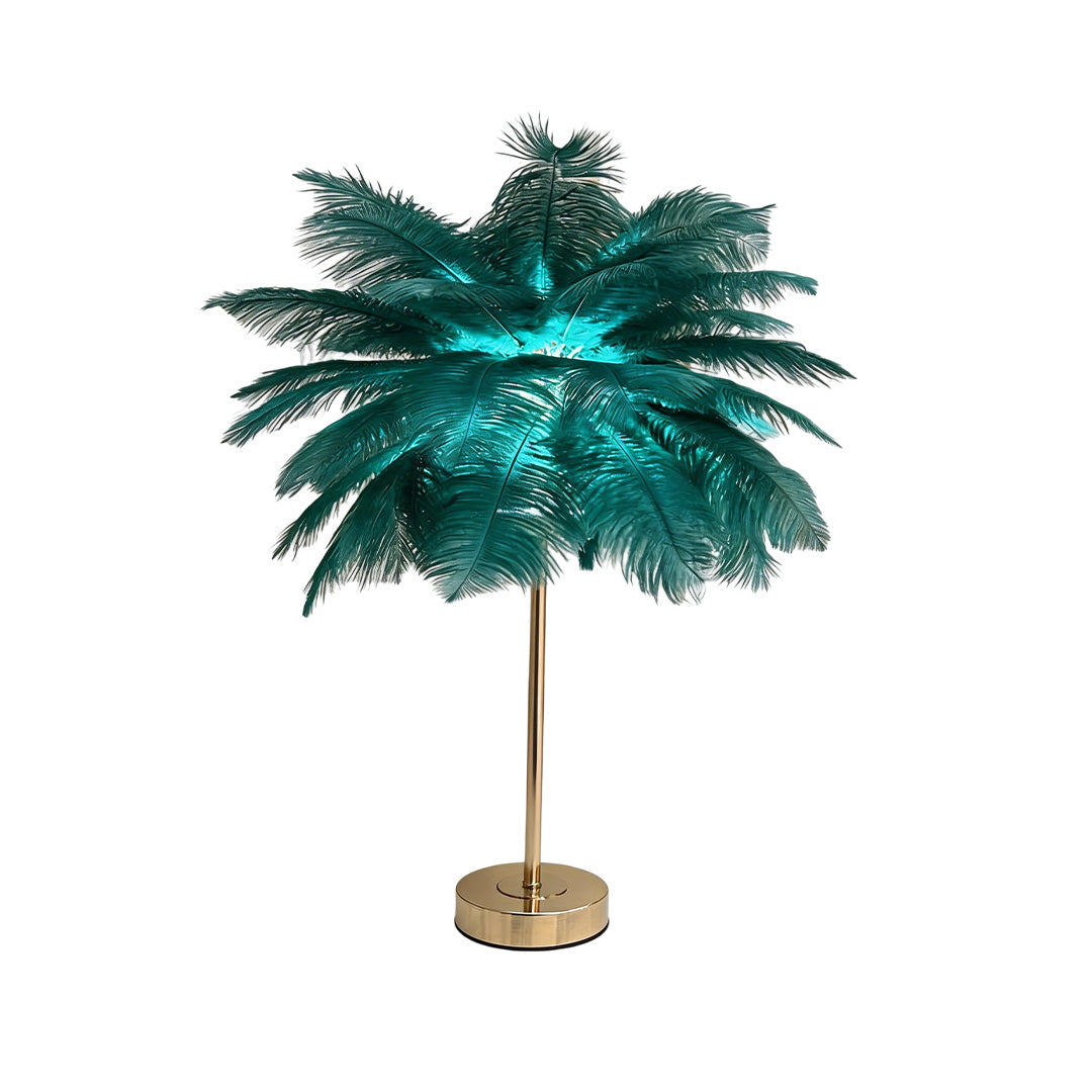 Aurelia Feather Table Lamp – Nordic Designer Night Light with Touch Control