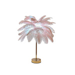 Aurelia Feather Table Lamp – Nordic Designer Night Light with Touch Control