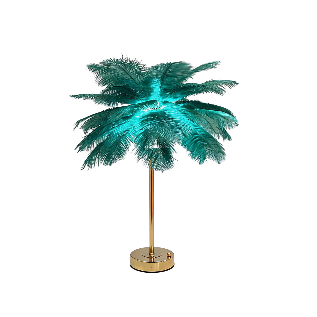 Aurelia Feather Table Lamp – Nordic Designer Night Light with Touch Control