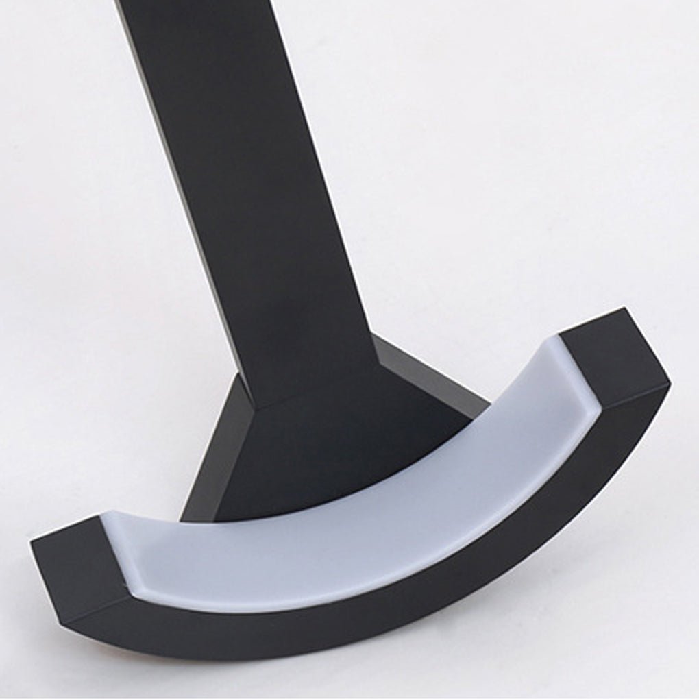 Fan-Shaped LED Lawn Pole Lamp with Motion Sensor for Modern Landscape Lighting