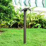 Fan-Shaped LED Lawn Pole Lamp with Motion Sensor for Modern Landscape Lighting