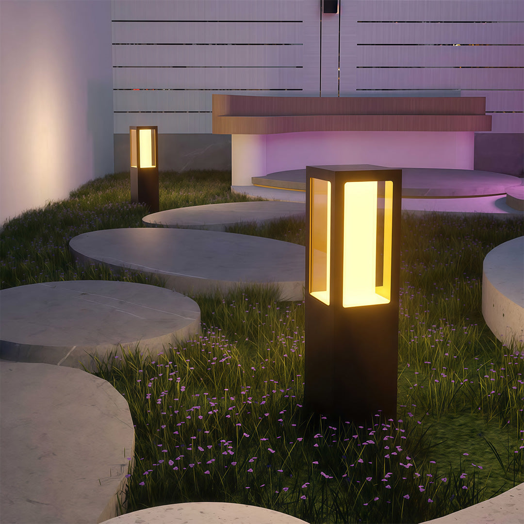 Modern Path Bollard Lights Outdoor Waterproof LED Landscape Lighting