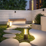 Modern Path Bollard Lights Outdoor Waterproof LED Landscape Lighting