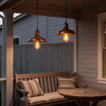 Industrial Bronze LED Pendant Light for Outdoor Ceilings