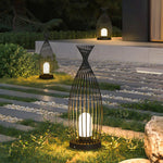 Industrial Courtyard Waterproof Caged Led Floor Lamp