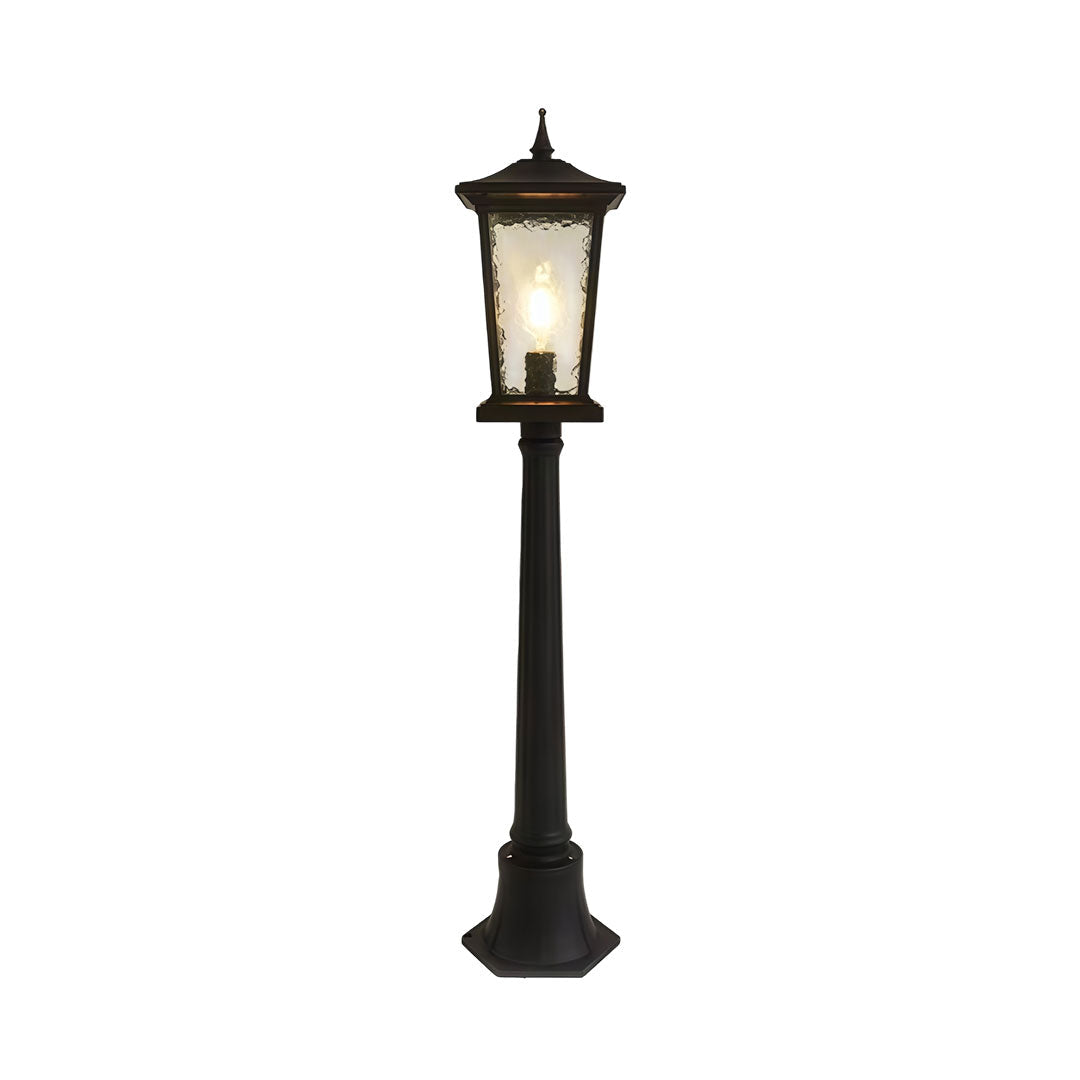 Minimalist Outdoor Pillar Lights for Driveway & Landscape – Black Aluminum Post Lights