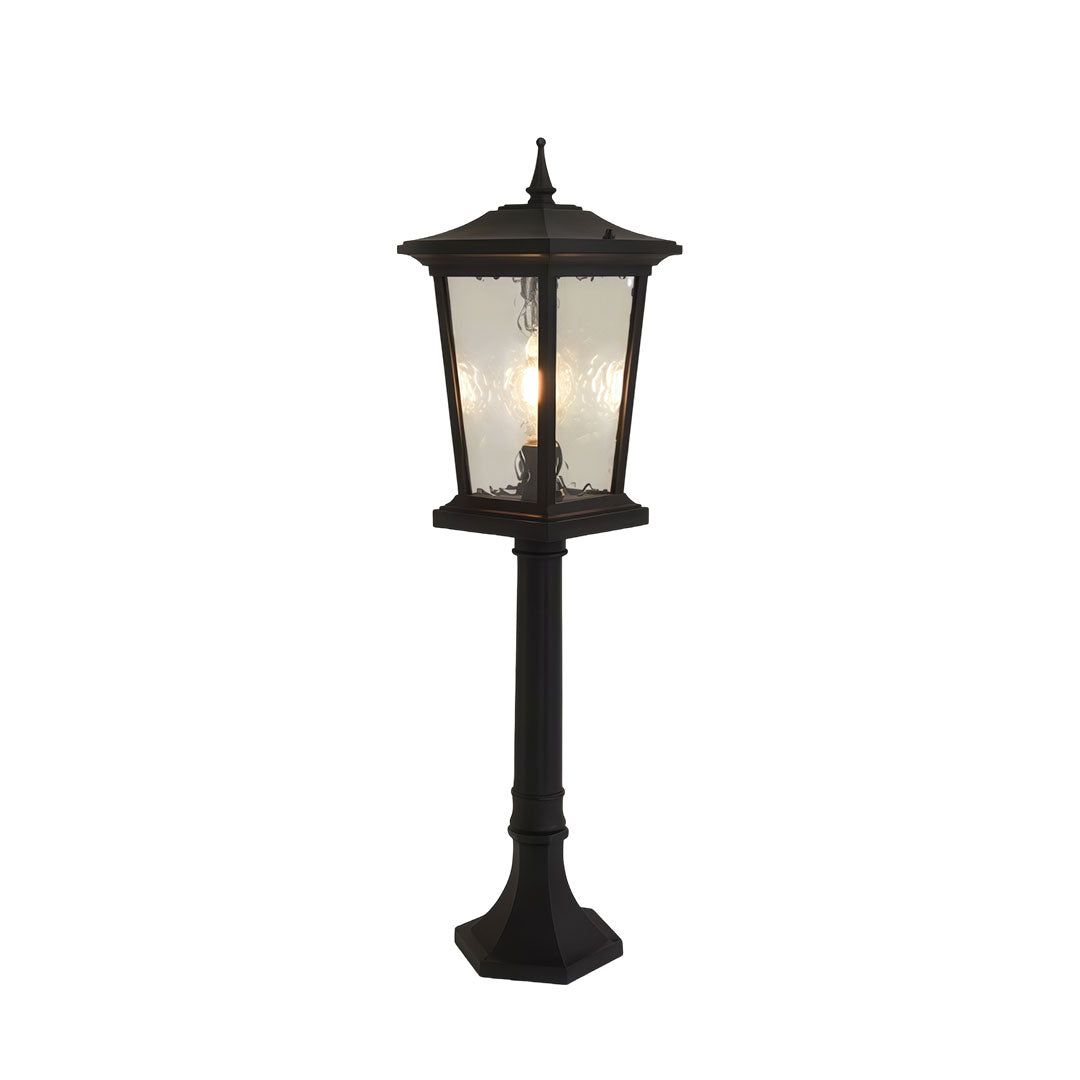 Minimalist Outdoor Pillar Lights for Driveway & Landscape – Black Aluminum Post Lights