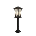 Minimalist Outdoor Pillar Lights for Driveway & Landscape – Black Aluminum Post Lights
