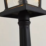 Minimalist Outdoor Pillar Lights for Driveway & Landscape – Black Aluminum Post Lights